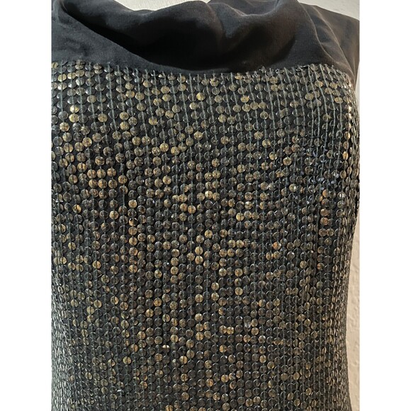 Tory Burch Women's Silk Studded Mini Dress size 6 Cowl Neck Whimsigoth Disco - Picture 5 of 12